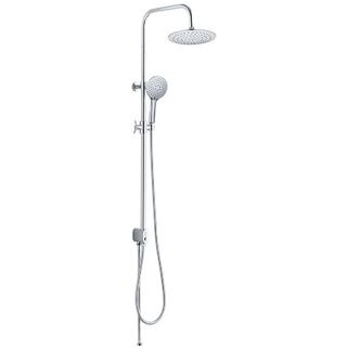 YS34110 Coluna de duche, coluna de duche de efeito chuva com desviador de botão, regulável em altura;