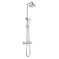 YS34184 Coluna de duche, coluna de duche de efeito chuva com torneira de duche, regulável em altura;