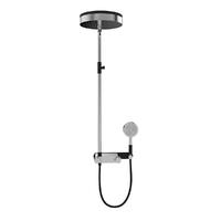 YS34206 Coluna de duche de luxo, coluna de duche de efeito chuva com torneira termostática, regulável em altura;