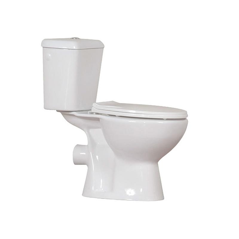 YS22221P Sanita de cerâmica de 2 peças, sanita de lavagem P-trap de acoplamento fechado;