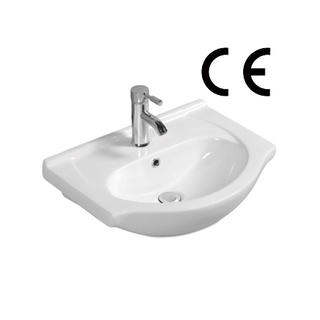 YS27201-55 Bacia de gabinete de cerâmica, pia, pia de lavatório;
