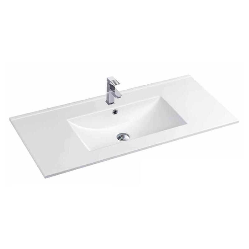 YS27286W-100 lavatório de cerâmica vitrificada branca mate, lavatório, pia de lavatório;