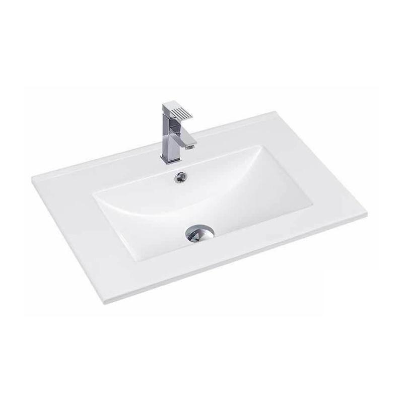 YS27286W-60 lavatório de cerâmica vitrificada branca mate, lavatório, pia de lavatório;