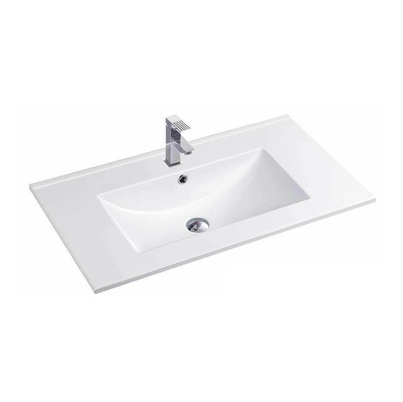 YS27286W-75 lavatório de cerâmica vitrificada branca mate, lavatório, pia de lavatório;