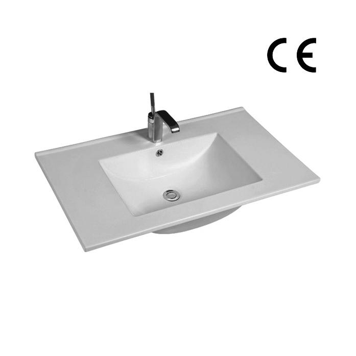 YS27286-80 Bacia de gabinete de cerâmica, pia, pia de lavatório;