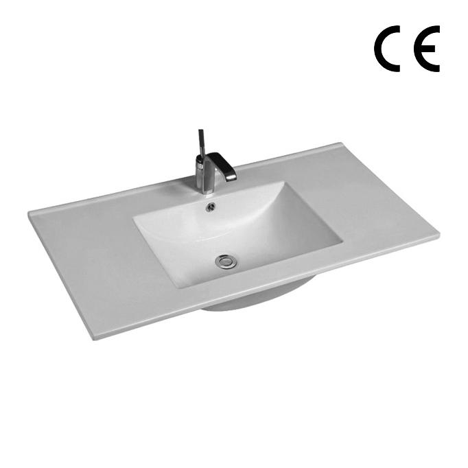 YS27286-90 Bacia de gabinete de cerâmica, pia, pia de lavatório;