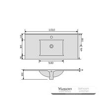 YS27293-100 Bacia de gabinete de cerâmica, pia, pia de lavatório;