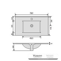 YS27293-80 Bacia de gabinete de cerâmica, pia, pia de lavatório;