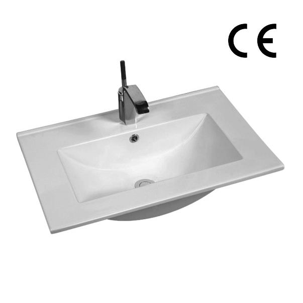 YS27297-60 Bacia de gabinete de cerâmica, pia, pia de lavatório;