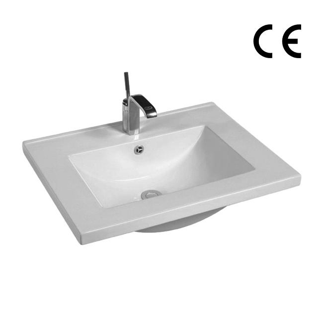 YS27298-60 Bacia de gabinete de cerâmica, pia, pia de lavatório;