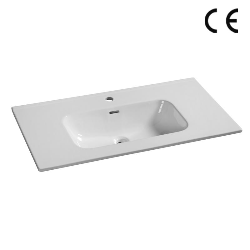 YS27310-90 Bacia de gabinete de cerâmica, pia, pia de lavatório;