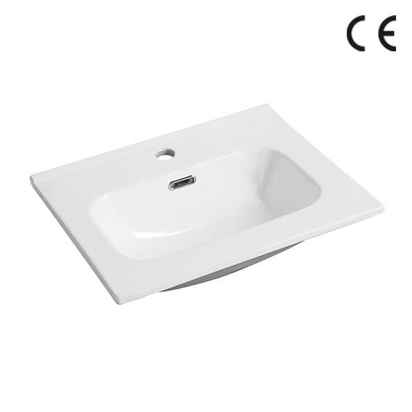 YS27313-60 Bacia de gabinete de cerâmica, pia, pia de lavatório;