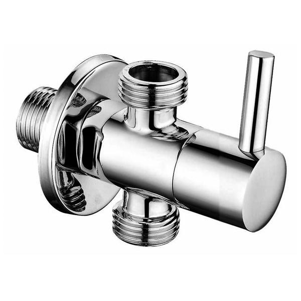 Válvula angular de latão YS468, válvula angular de corte de água, para torneira e vaso sanitário, montada na parede;