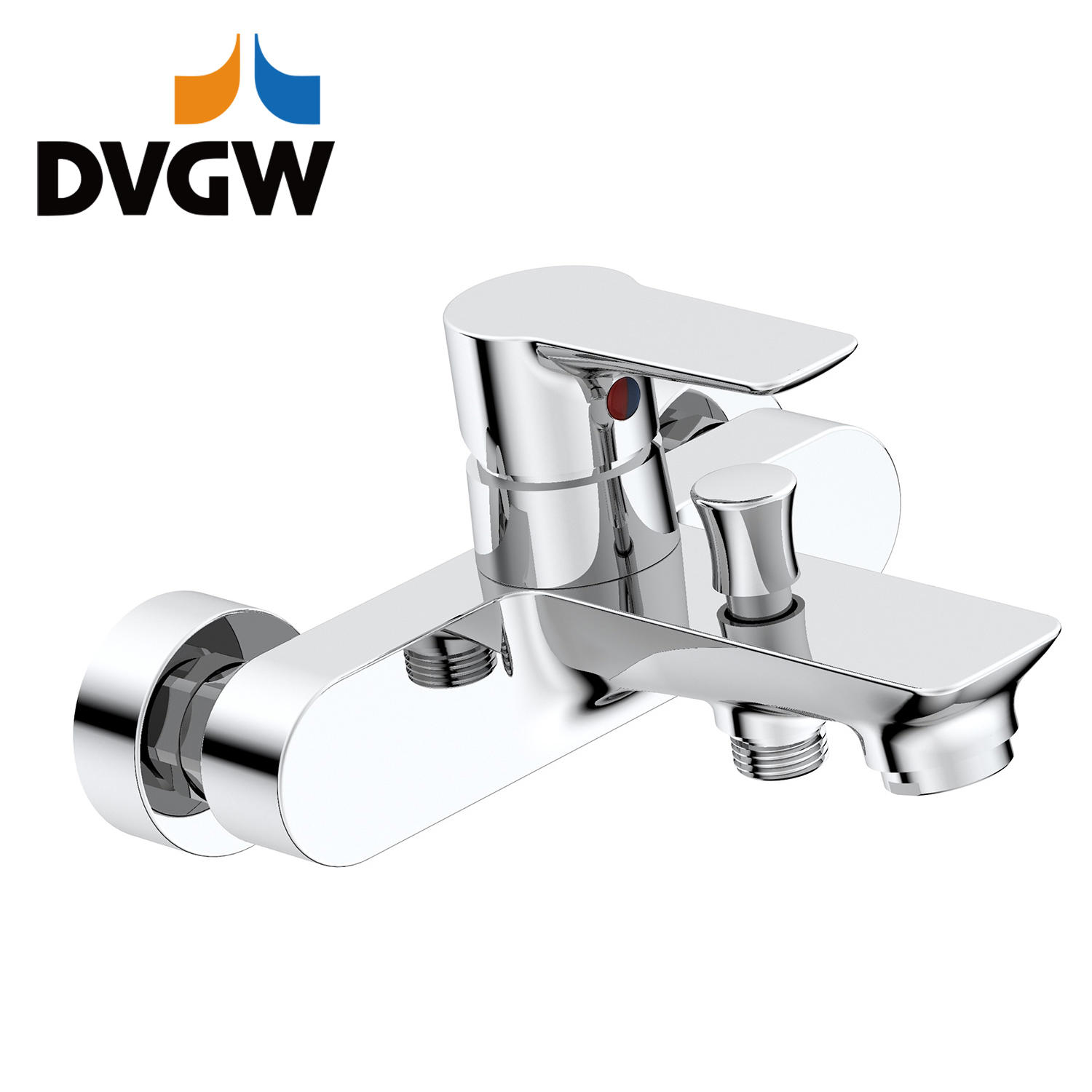 3187-10 DVGW certificada, torneira de latão monocomando monocomando para banheira de água quente / fria na parede