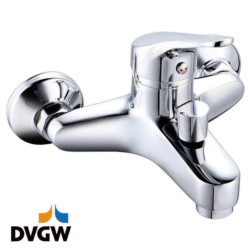4135-10 DVGW certificada, torneira de latão monocomando monocomando para banheira de água quente / fria na parede