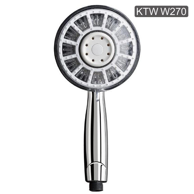 YS31103 Certificação KTW W270, chuveiro de mão ABS, chuveiro móvel, chuveiro de mão LED