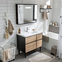 Móveis de banheiro YS54115-M2, armário com espelho, toucador de banheiro