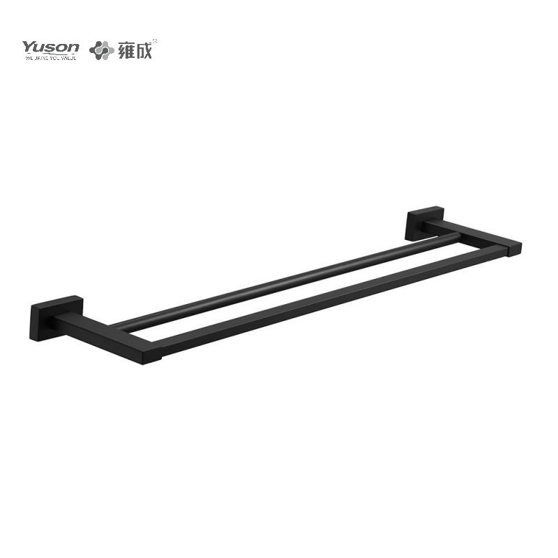 13424D Acessórios de banheiro elegantes, toalheiros de 2 pólos, 24 ”, porta-toalha, porta-toalha de zinco/latão/SUS, montado na parede (Série 13400)