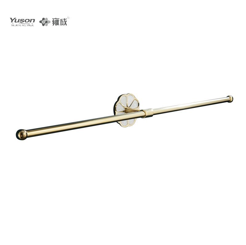 21024D Acessórios de banheiro elegantes, toalheiros de 2 pólos, 24 ”, porta-toalha, porta-toalha de zinco/latão/SUS, montado na parede (Série 21000)