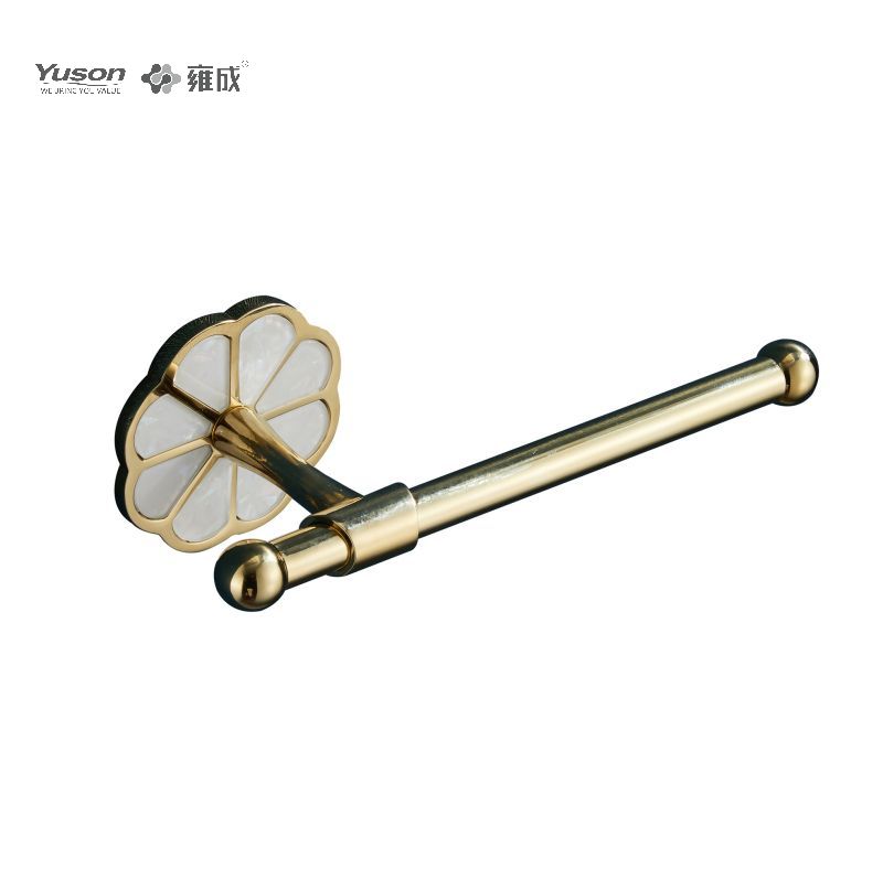 21086 Acessórios elegantes para banheiro, suporte para papel higiênico, suporte para rolo de papel higiênico de zinco/latão/SUS, montado na parede (Série 21000)