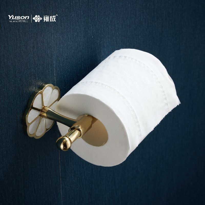 21086 Acessórios elegantes para banheiro, suporte para papel higiênico, suporte para rolo de papel higiênico de zinco/latão/SUS, montado na parede (Série 21000)