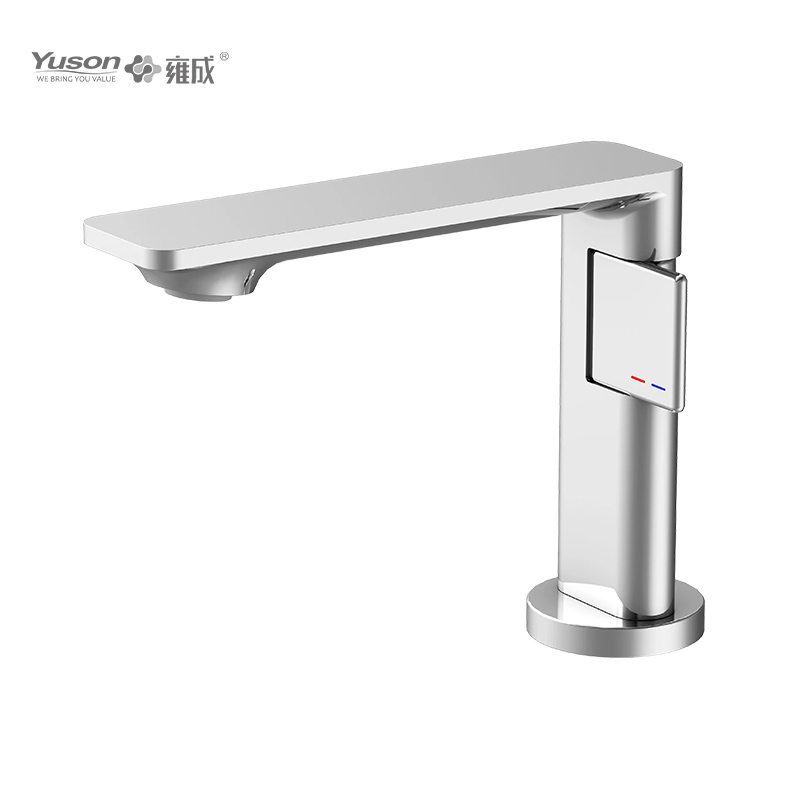 2093-30 Torneira de latão monocomando misturador para bacia de água quente e fria montada no convés