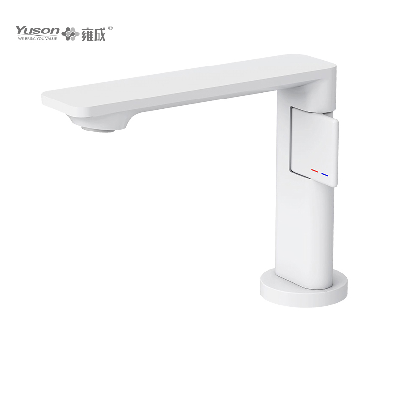 2093-30 Torneira de latão monocomando misturador para bacia de água quente e fria montada no convés